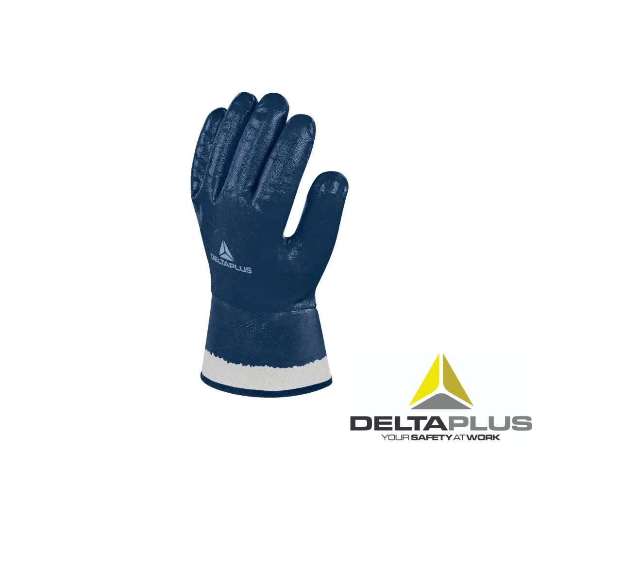 GUANTE NITRILO PESADO RECUBRIMIENTO COMPLETO T. 9 DELTAPLUS